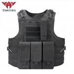 Жилет тактический plate carrier с подсумками molle OD, BK, CB, CP [YAKEDA]